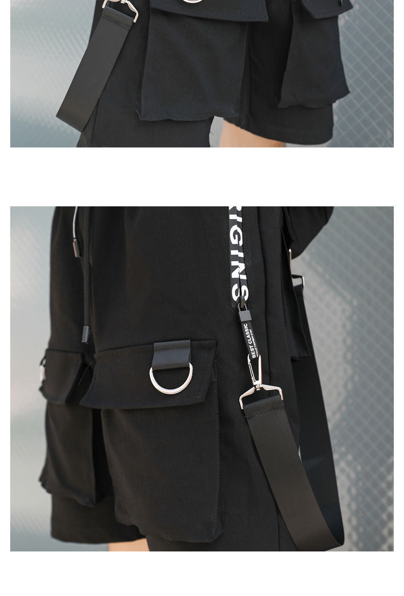 Title 3, Multi-pocket Tooling 5-Point Pants, Hip-hop Sty...