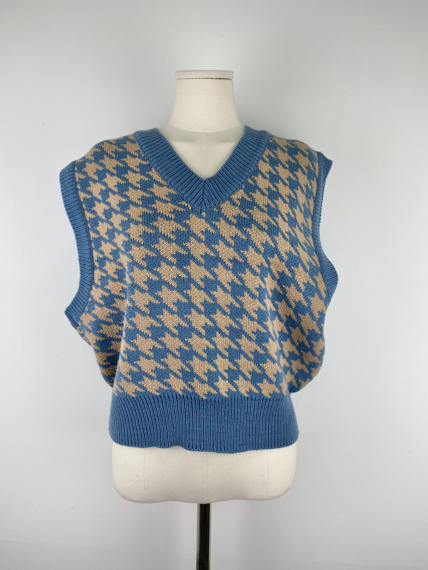 Title 4, Spring And Autumn New Knitted Vests Retro Ancie...