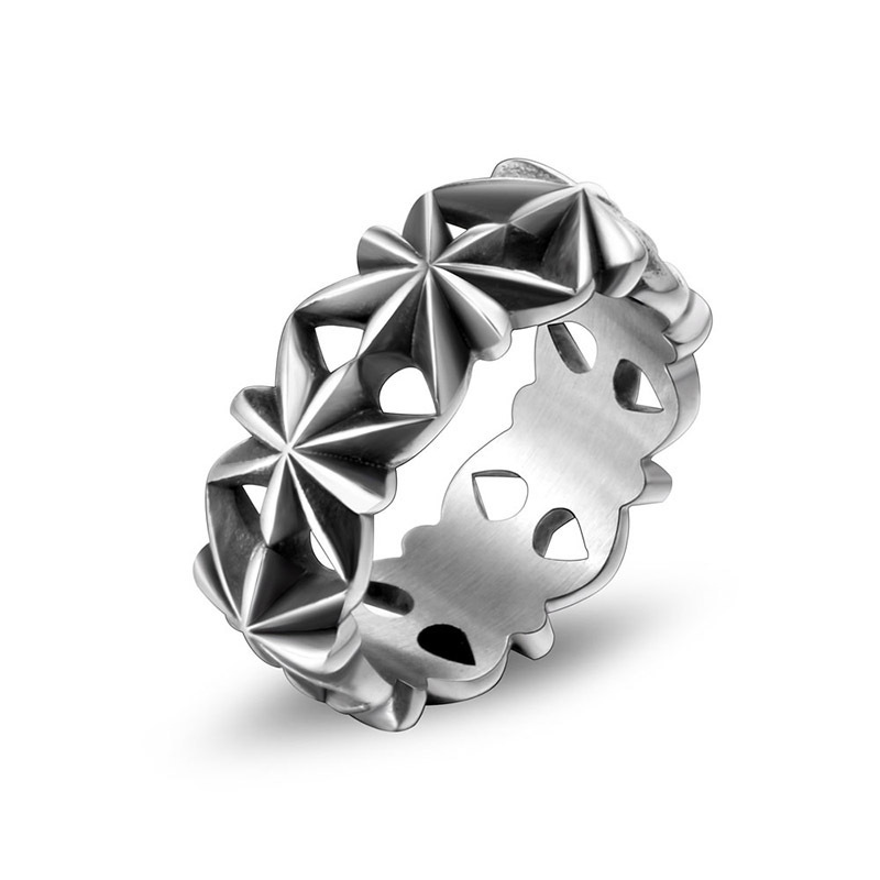 Titanium Steel Stylish Retro Personality Ring