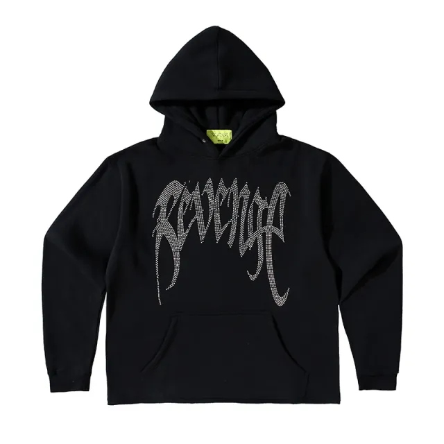 Hot Diamond Letter Hip Hop Loose Hooded Sweater A L - Shop at LoveMi