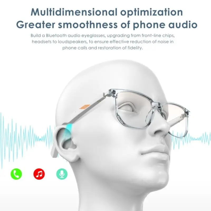 Bluetooth Mobile Phone Smart Glasses Voice Call Music Anti
