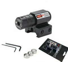 Mini red laser outdoor high seismic waterproof adjustable red laser with rat tail - Black - View 1