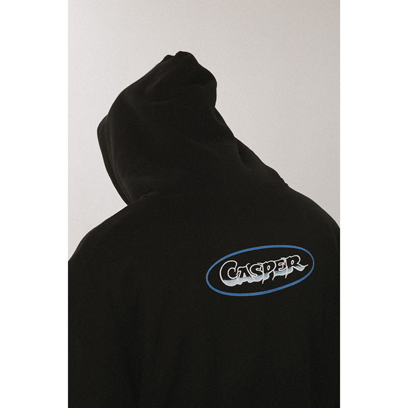 FORTUNE AND FAME Hooded Sweater Men's Fall Couple Plus Velvet Ghost Horse Elf Top Loose Trend