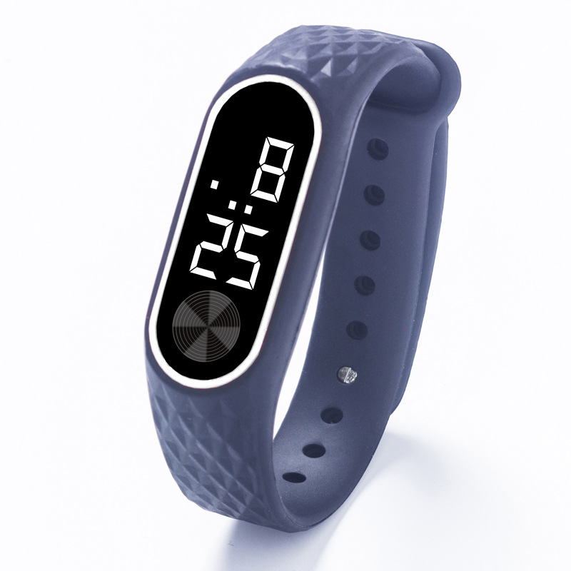 Модные детские часы для пары, красный и белый светильник, браслет, подарок