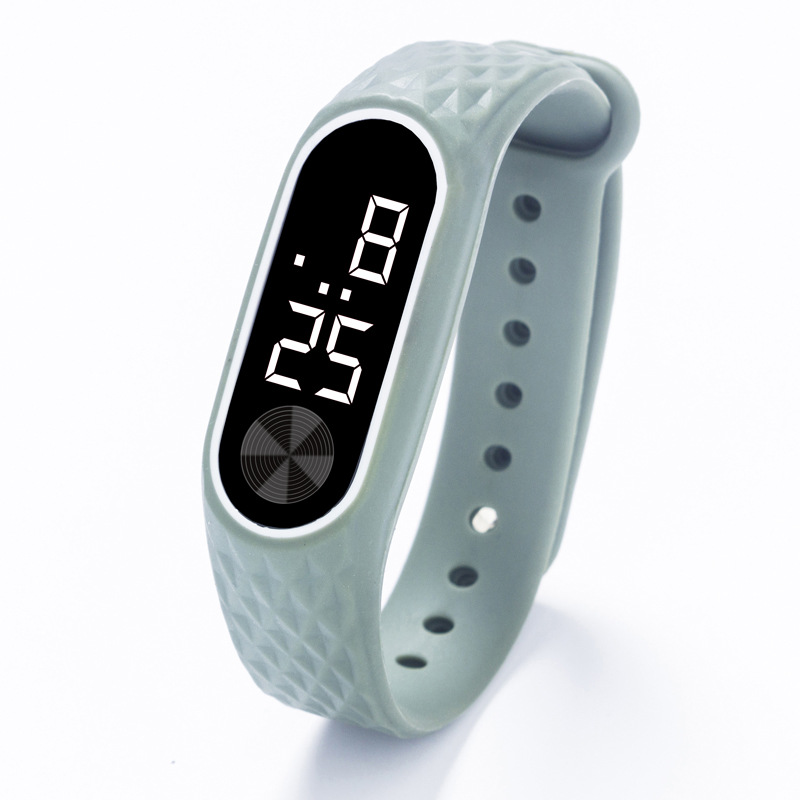 Модные детские часы для пары, красный и белый светильник, браслет, подарок