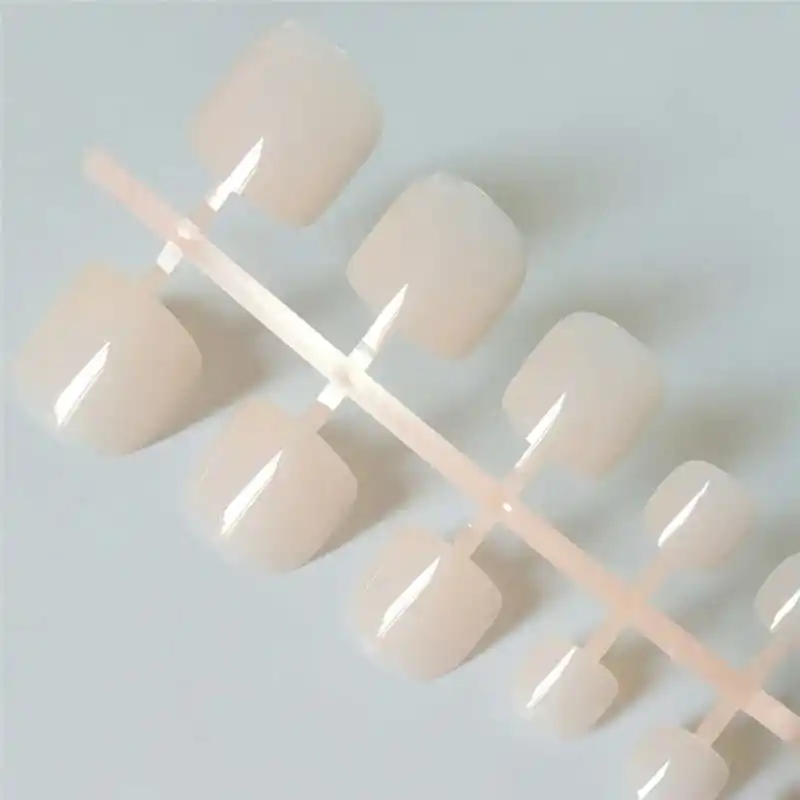 Bright Green Acrylic Fake Toe Nails Square