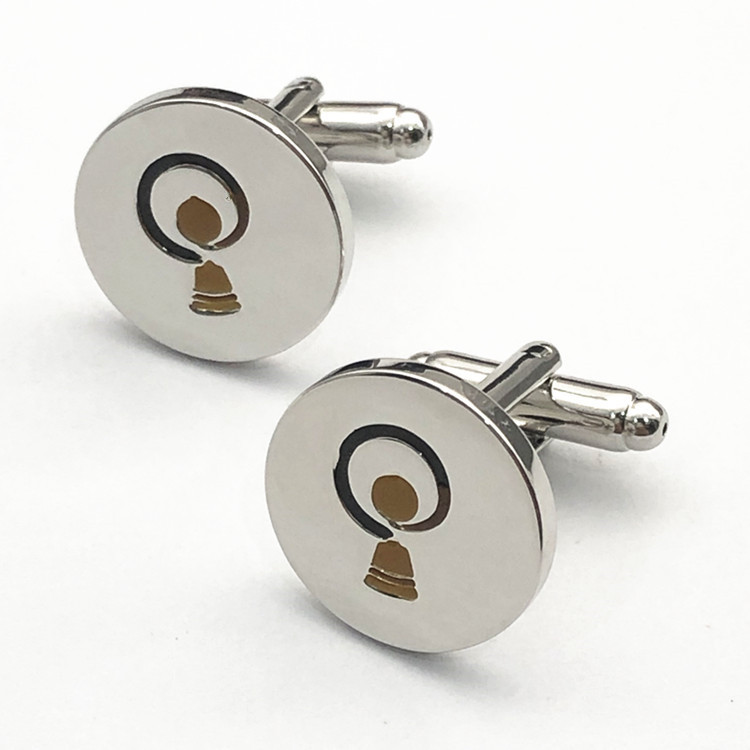 Geometric Round Cufflinks