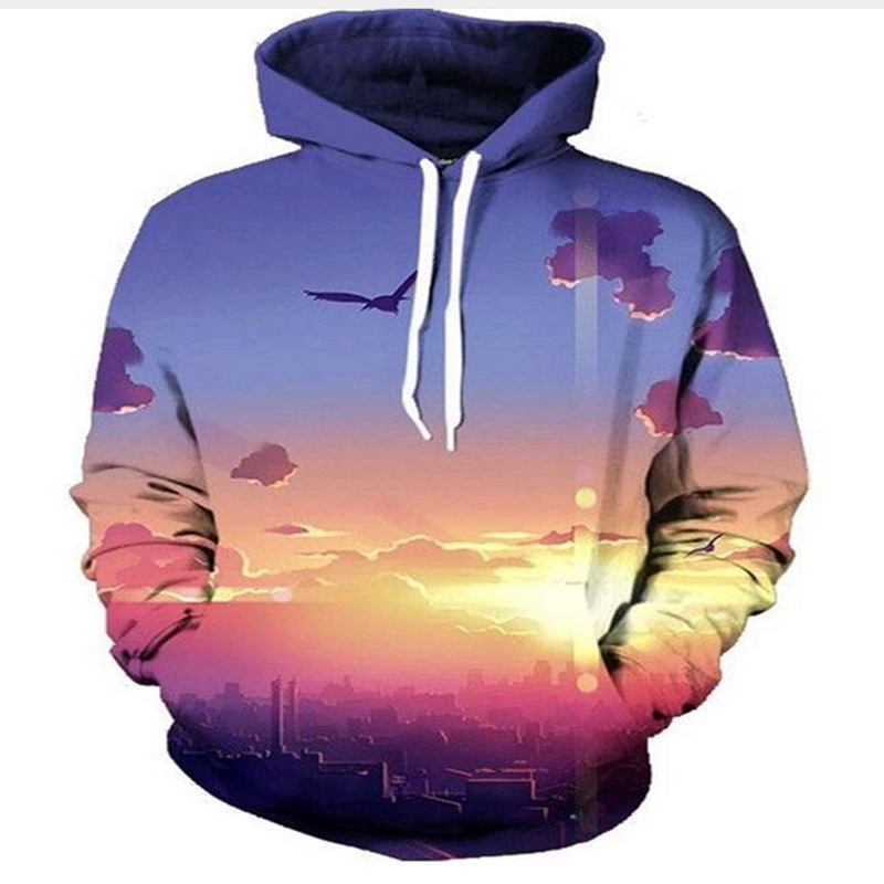 Title 2, Galaxy Sky 3D Printing Hoodie. Comfortabele hoo...