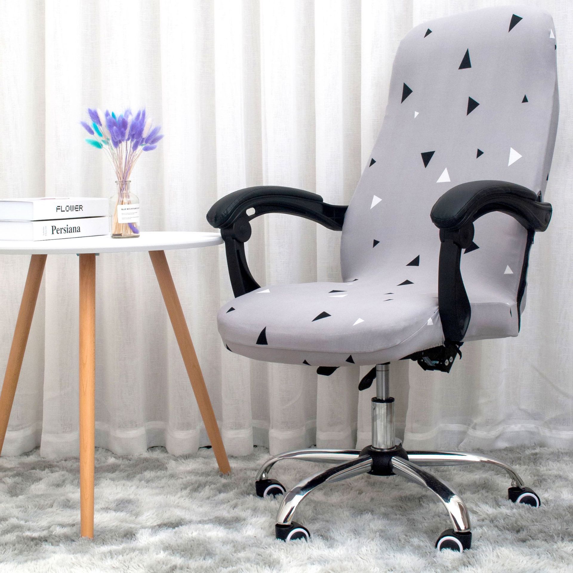 Universal Rotating Armrest Lifting Computer Chair Seat Cover