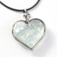 Natural Crystal Macadam Love Wishing Bottle Pendant Necklace