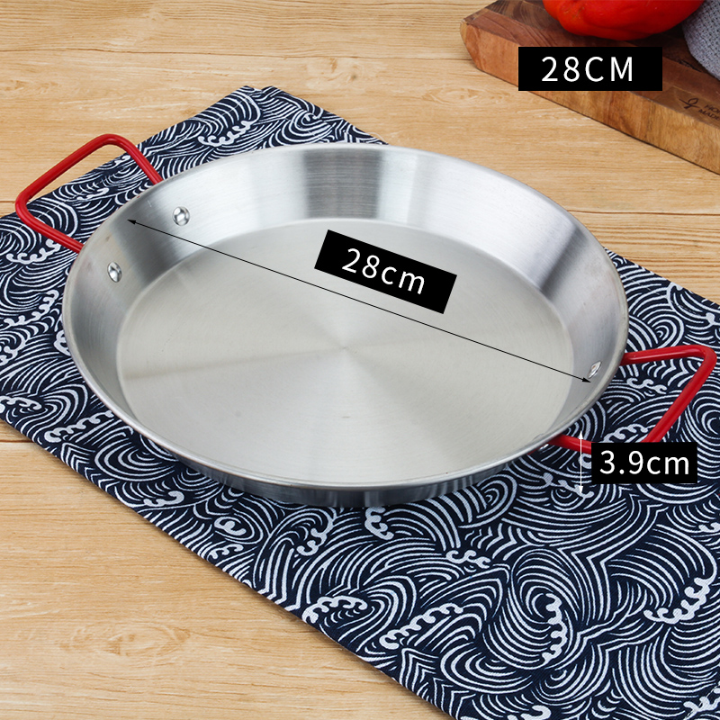 Stainless Steel Korean Fried Chicken Plate Salad Pasta Plate