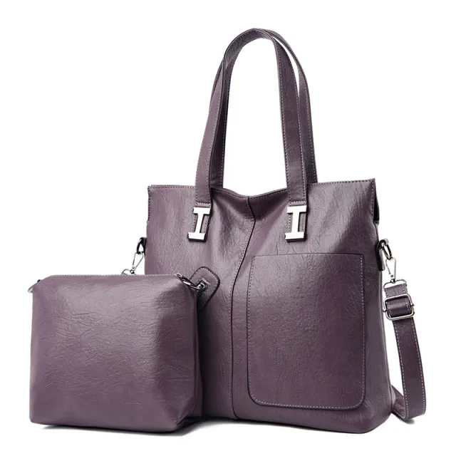 New European And American Fashion Classic One Shoulder Portable Messenger Bag Purple - Shop at LoveMi