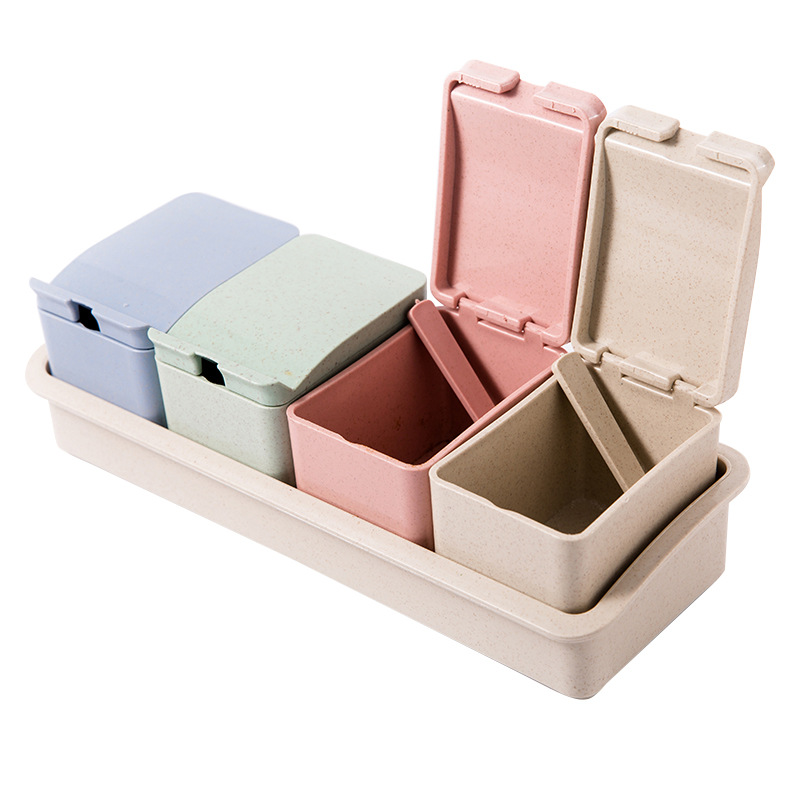 Title 3, Household Kitchen Seasoning Box Material Combin...