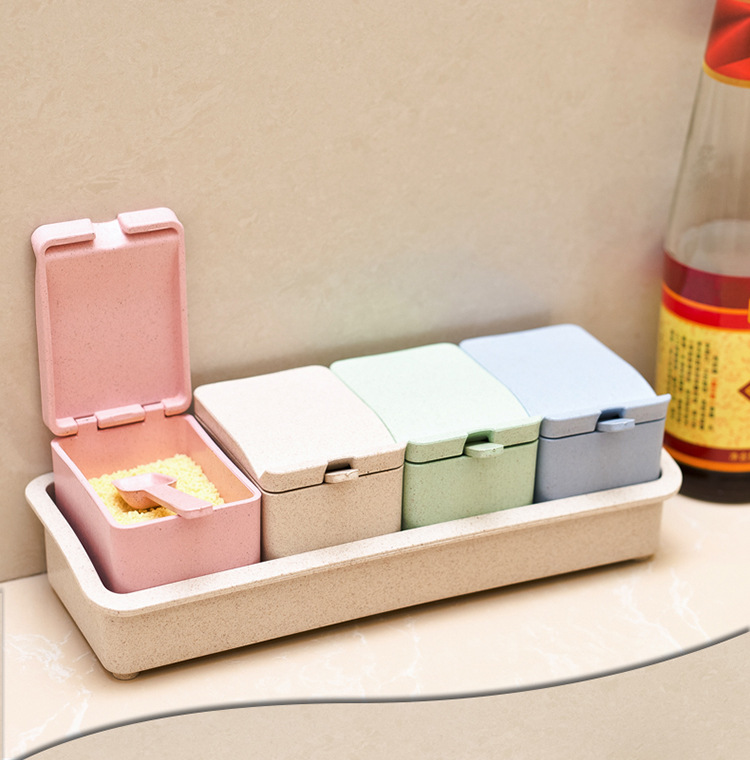 Title 4, Household Kitchen Seasoning Box Material Combin...