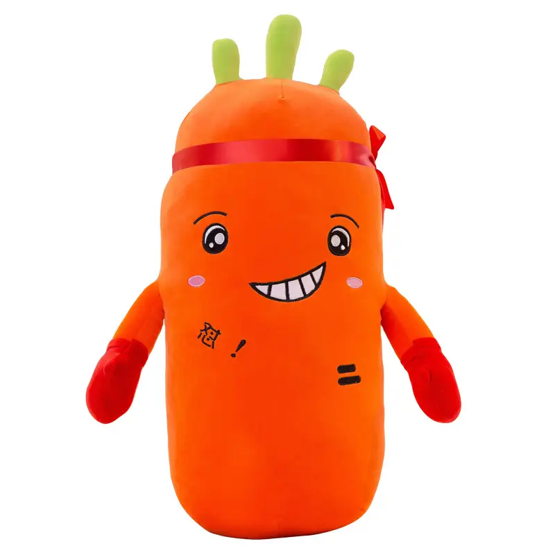 Down Cotton Boxing Carrot Pillow Plush Toy
