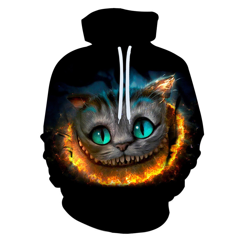 Title 6, Personalized Cat Creative 3D Digital Print Hood...