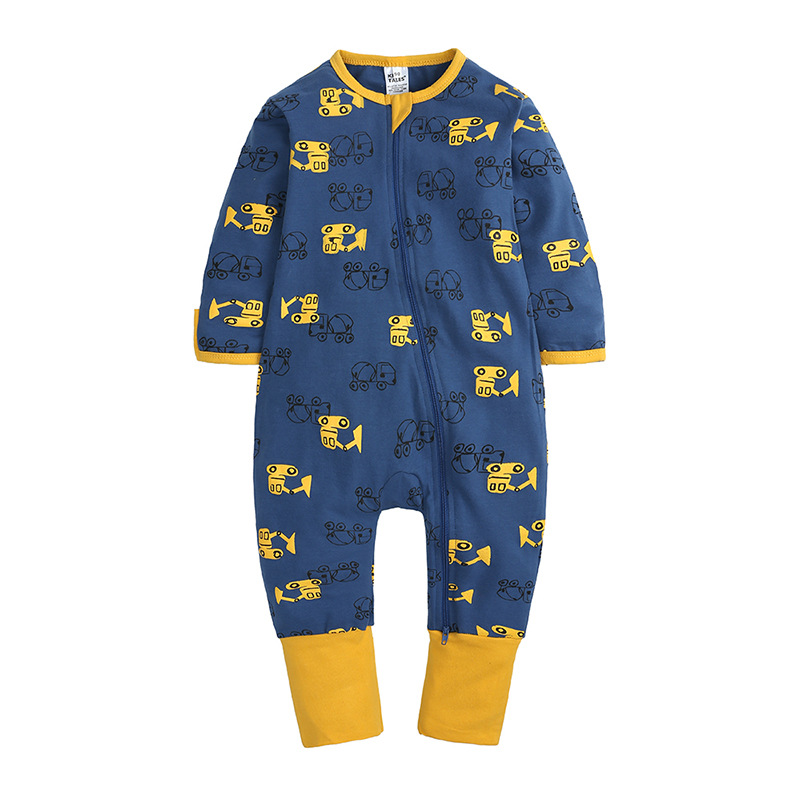Foot-Wrapped Climbing Suit Newborn Jumpsuit