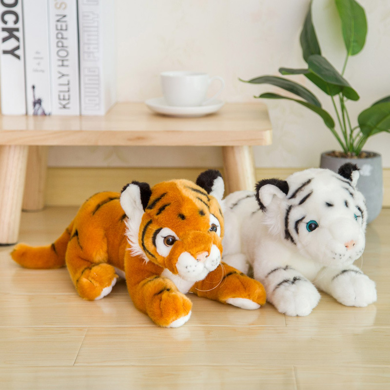 Simulation Little Tiger Plush Toy Siberian Tiger White Tiger Doll