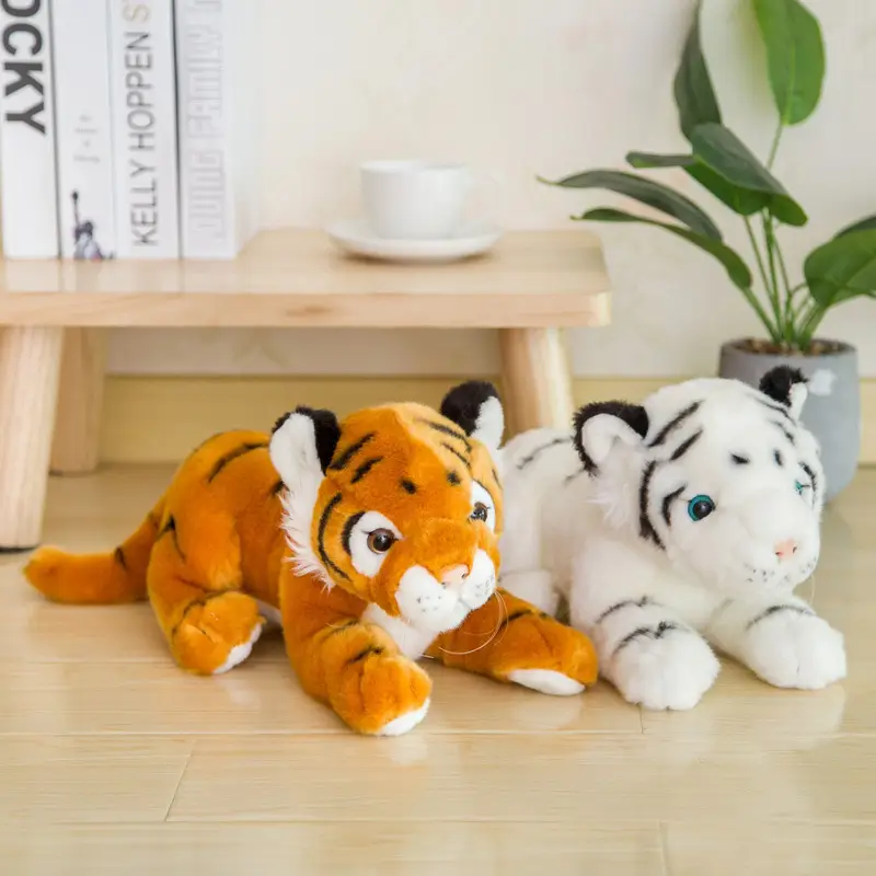 Simulation Little Tiger Plush Toy Siberian Tiger White Tiger Doll