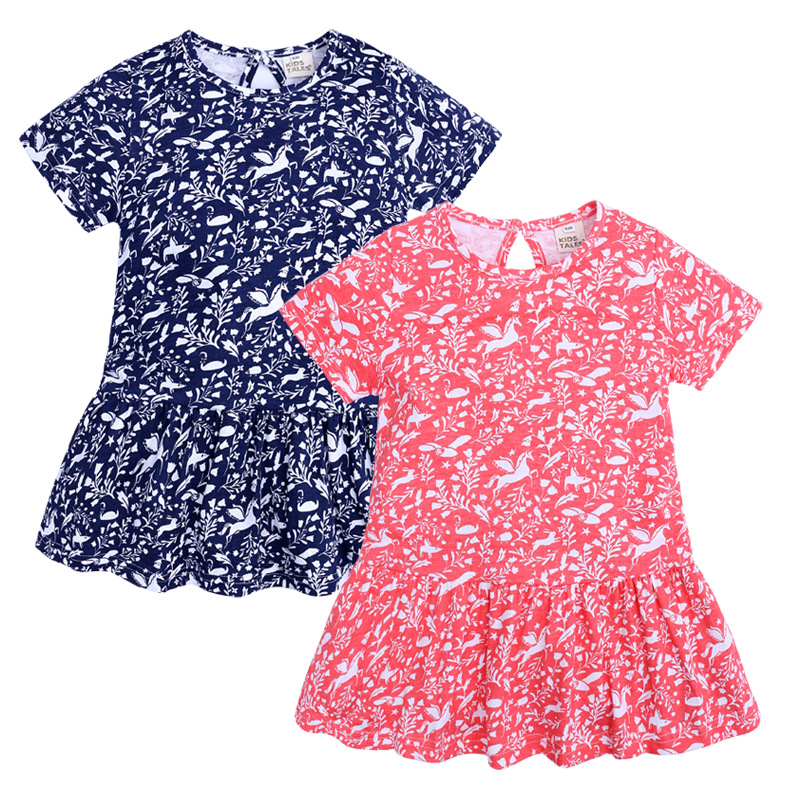 Summer Girls Dress New Short Sleeve
