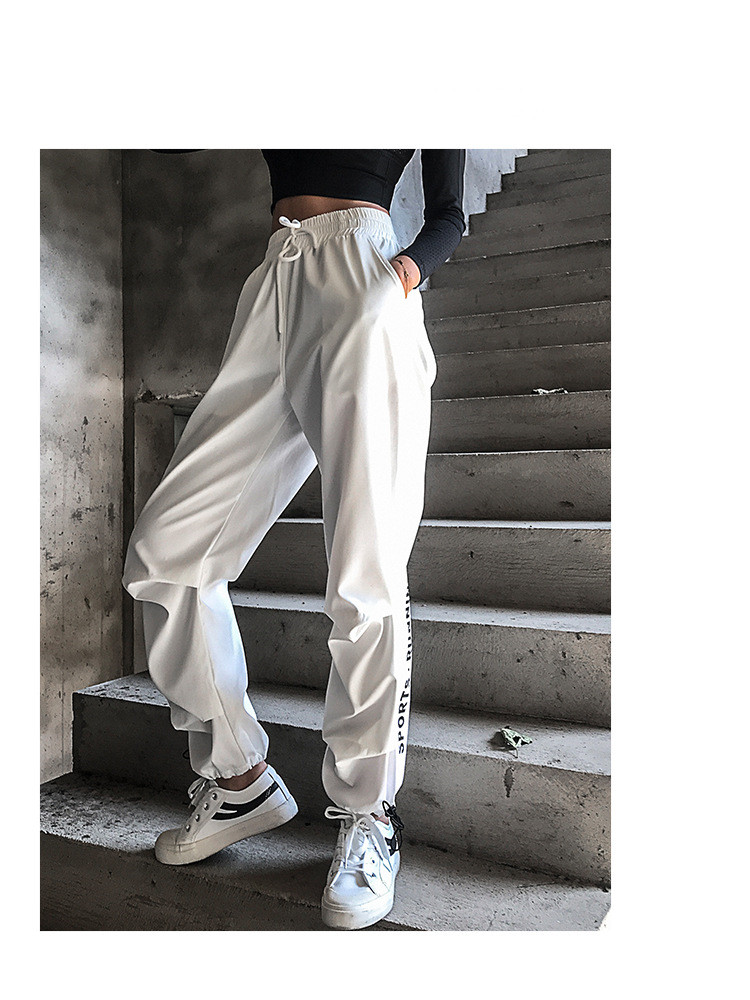 Fast Printed Hip-Hop Overalls Loose Track Pants