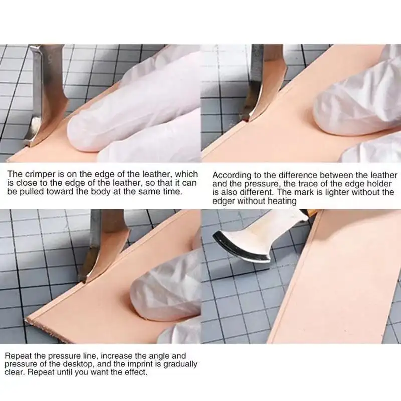 Leather Edge Threader Fan-shaped Shallow Groove