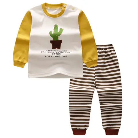Children's Home Wear Long Sleeve Baby Thermal Pajamas Underwear