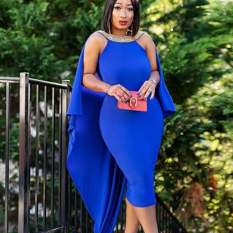 Backless Cloak Fake Two High Waist Slim Fit Hip Skirt