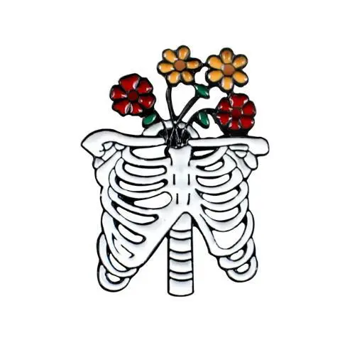 Creative Hot selling Personalized Skull Skeleton Skeleton Rose Brooch - Shop at LoveMi