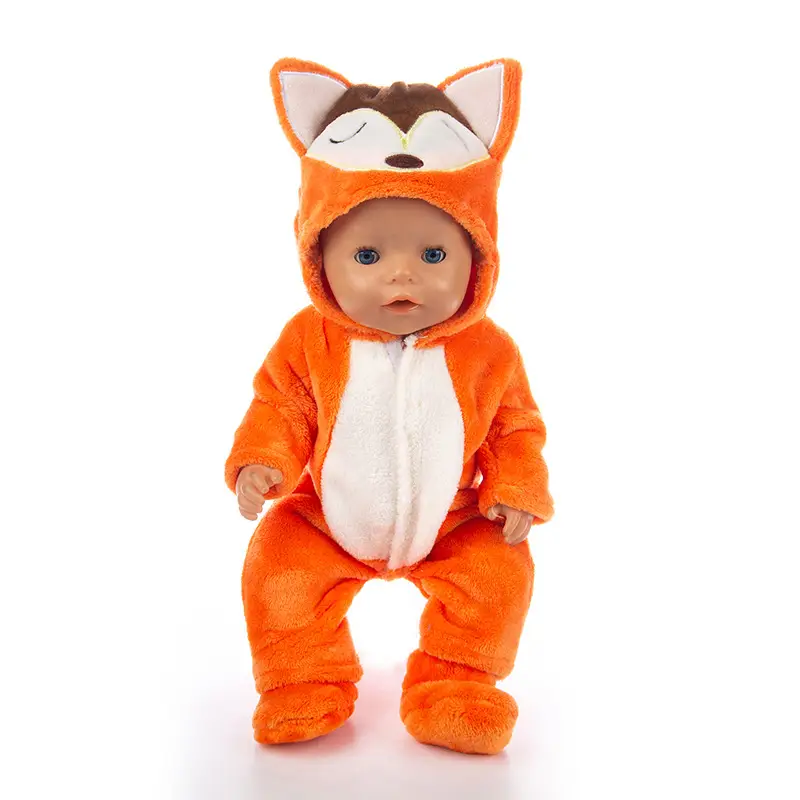 Cartoon Animal Doll Clothes With Children's Clothing