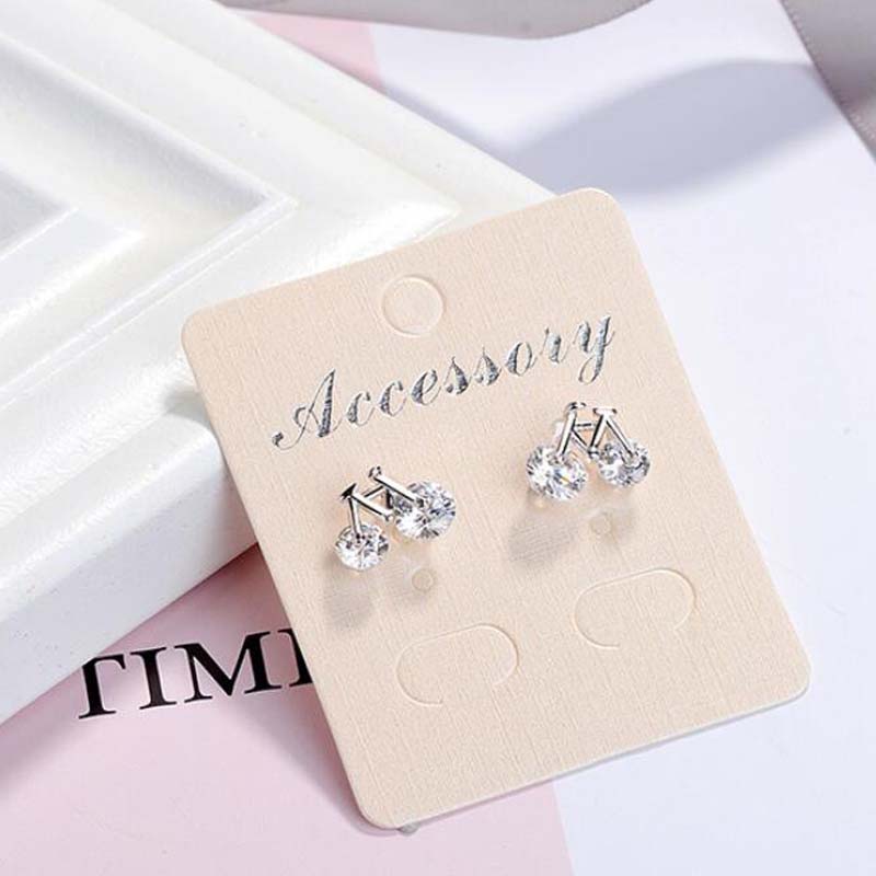 Fashion Personality Creative Zircon Bicycle Earrings