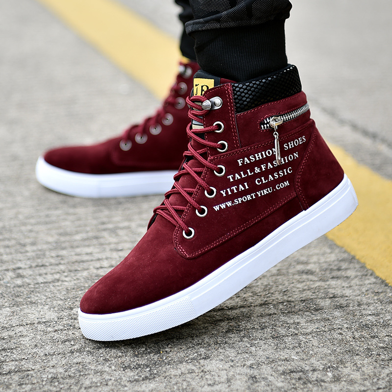 Title 5, High-Top Shoes Korean Men