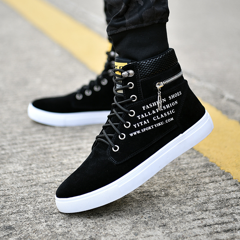 Title 2, High-Top Shoes Korean Men