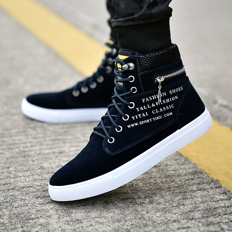 Title 6, High-Top Shoes Korean Men