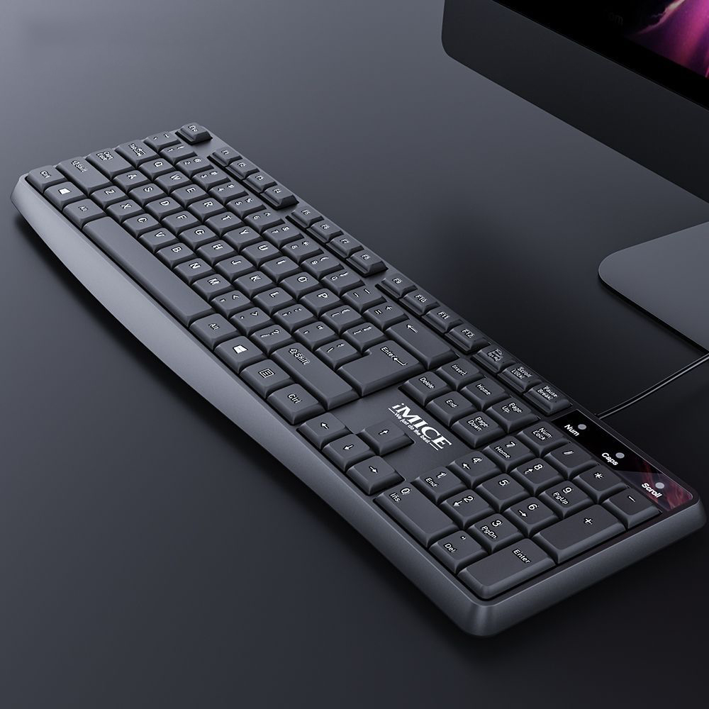 KM-520 Wired Keyboard And Mouse Set Home Office 104 Keys Plug And Play - Image 2