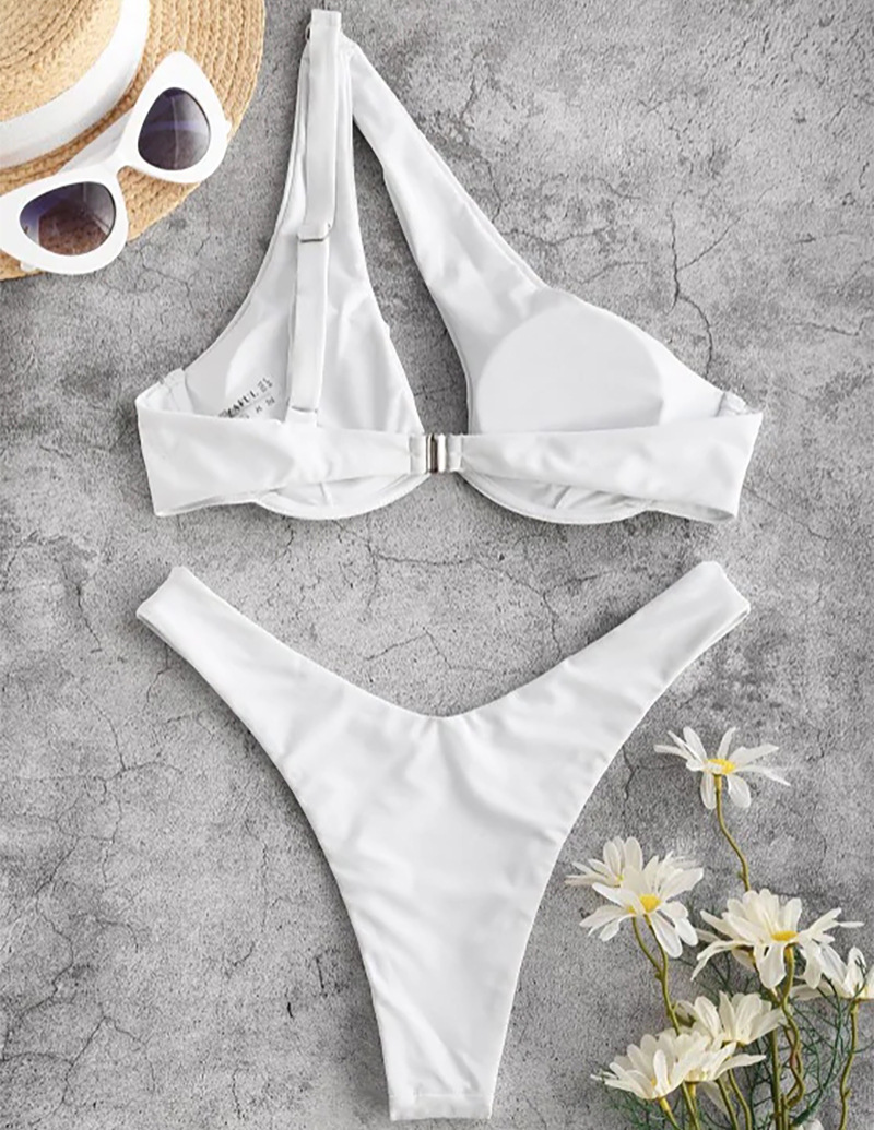 Bikini Sexy Beach Vacation Solid Color Split Ladies Hot Spring Swimwear