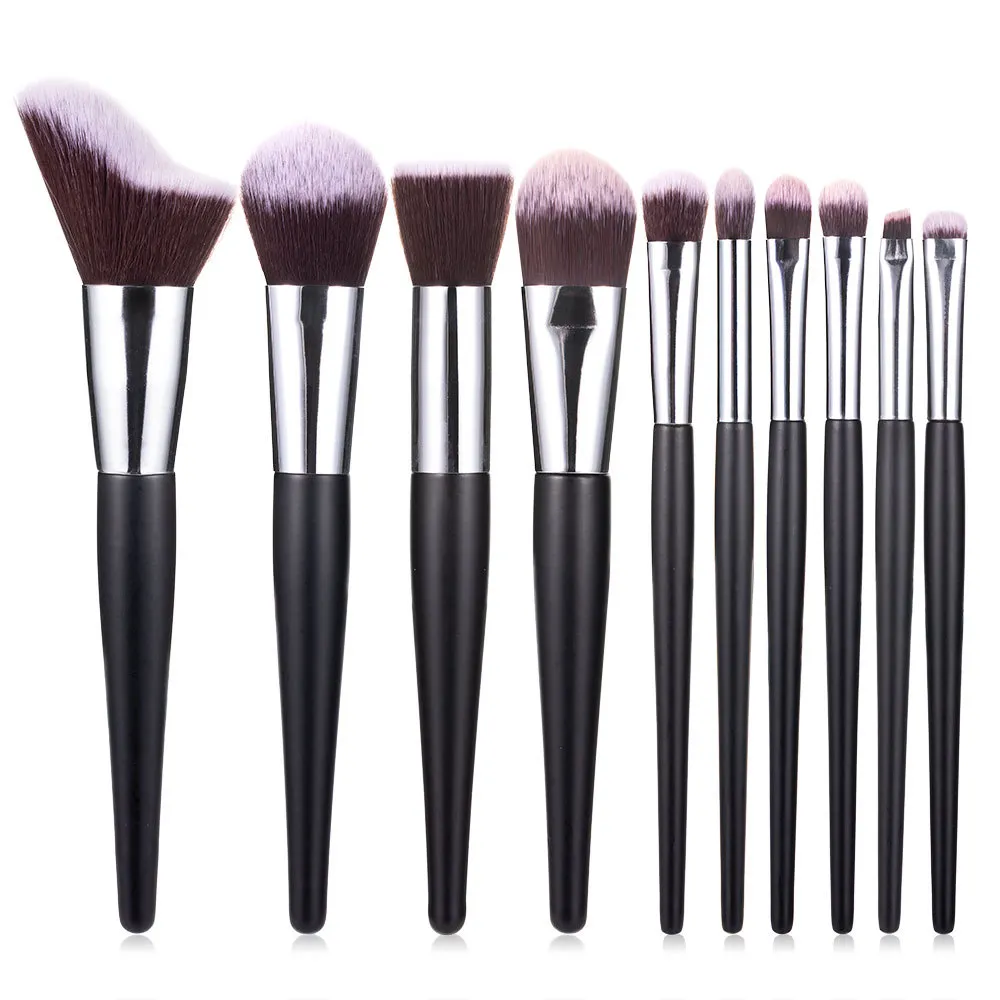 New 10 Wavy Makeup Brush Loose Powder Blush Eye Shadow Brush