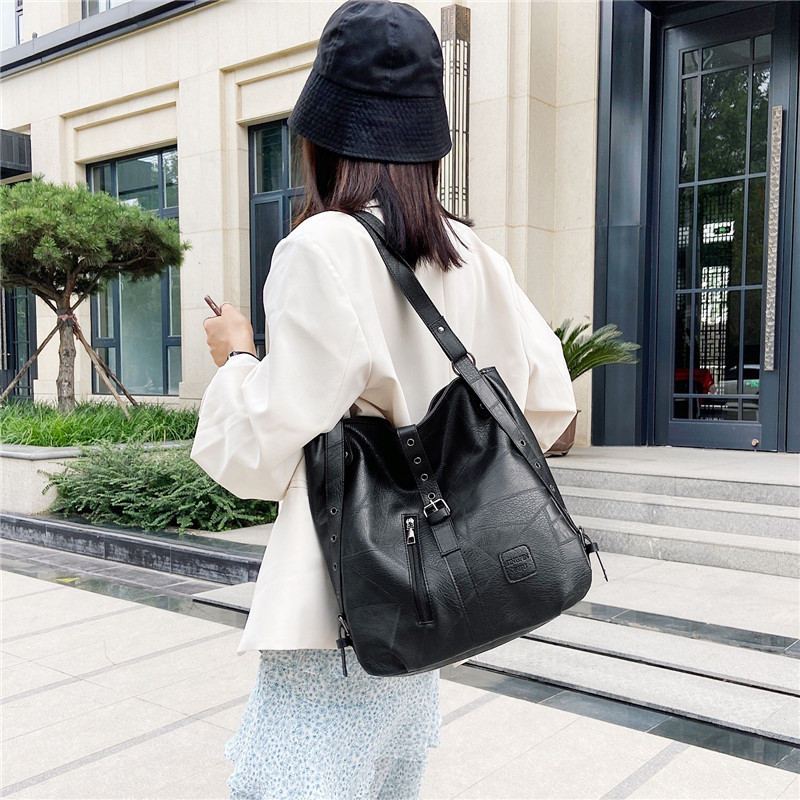 Title 4, Vintage Bucket Bag Popular Handbag Large Capaci...