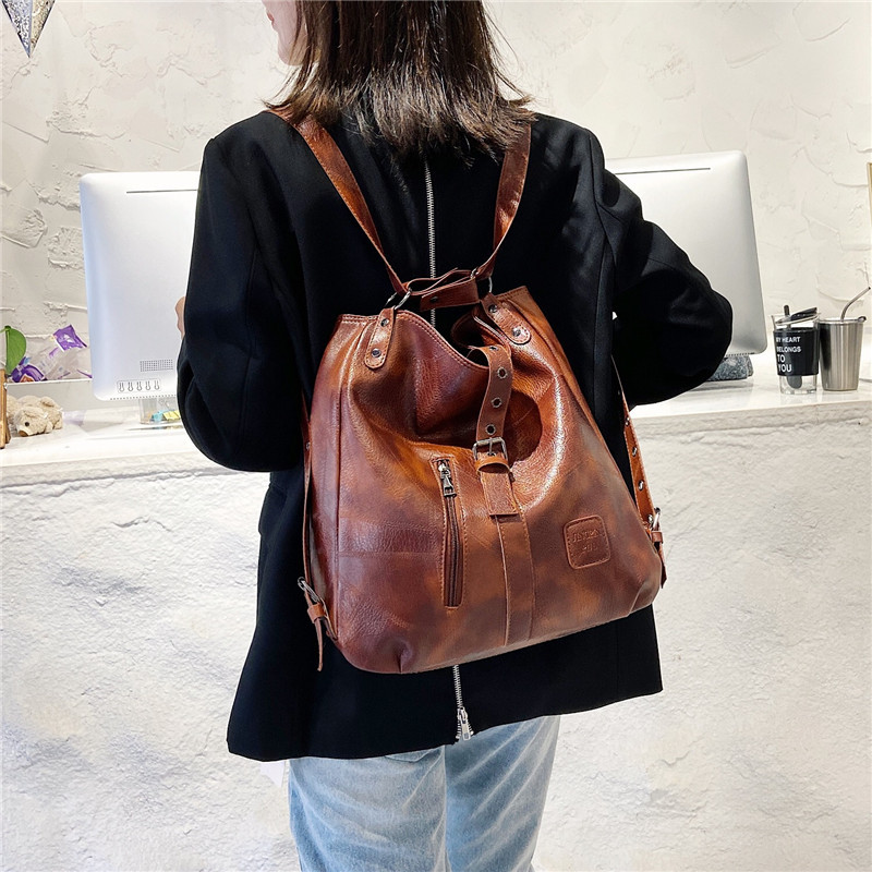 Title 2, Vintage Bucket Bag Popular Handbag Large Capaci...