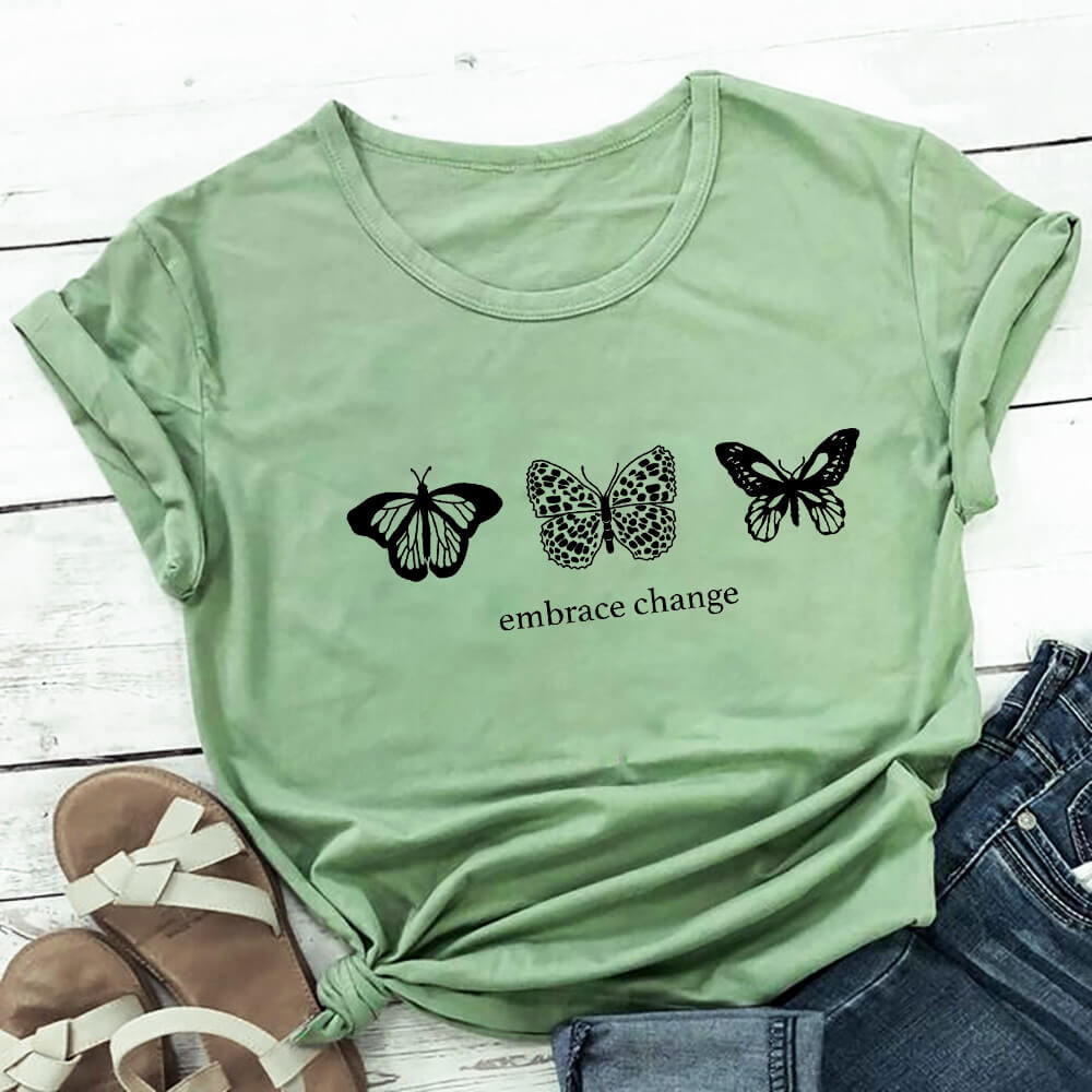 European and American Cross-Border Round Neck Short Sleeve Foreign Trade Printed T-shirt