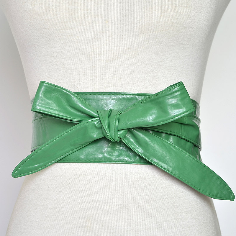 Title 3, Ladies Wide Belt PU Bow Banding European And Am...