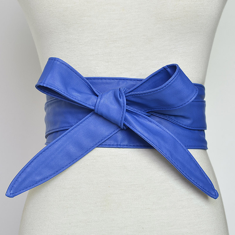 Title 8, Ladies Wide Belt PU Bow Banding European And Am...