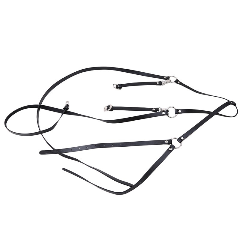 Casual Leather Waistband Straps Personalized Suspenders