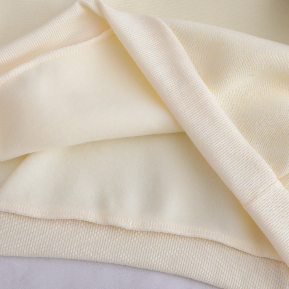 Loose Lazy Style Hooded Sweatshirt With Plush Letter Print - Image 4