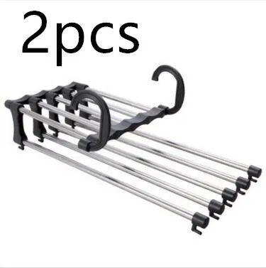 Magic non slip s type home pants rack 2Pcs Black 5 In 1 - Shop at LoveMi