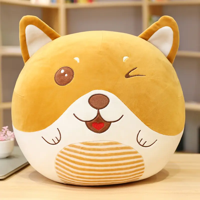 New Style Plush Toy Cartoon Husky Pillow Air Conditioning Blanket