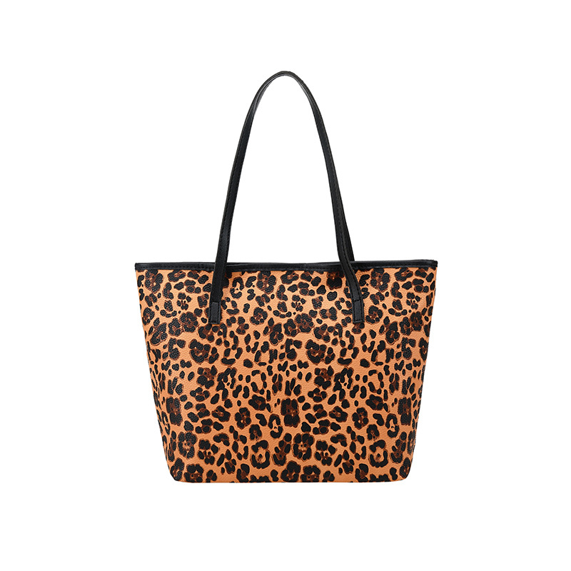 Title 5, Bolsa de ombro portátil com estampa de leopardo...