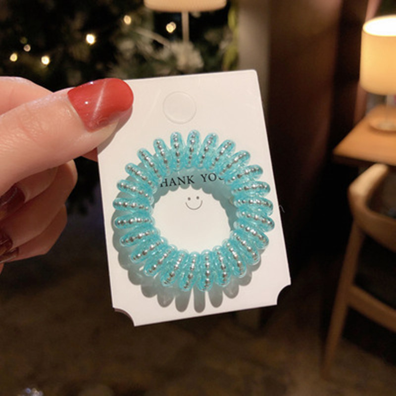 Cute Tie Hair Phone Head Rope Ball Head Ponytail Leather Case