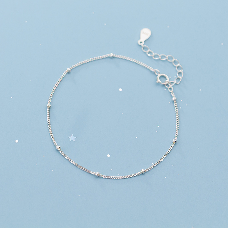 Simple Style Small Silver Light Beads Temperament Lady Sweet Bracelet