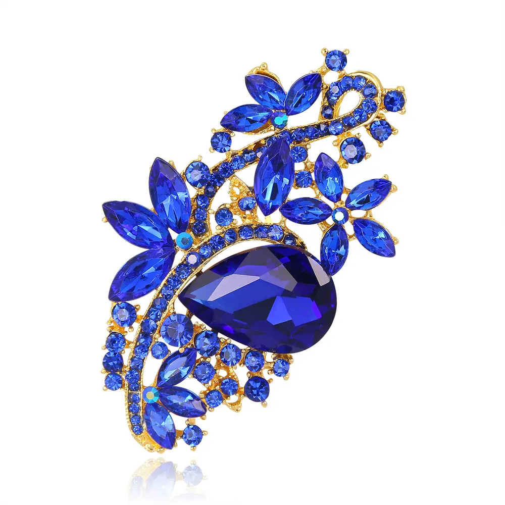Rhinestone Brooch Acrylic Glass Pin Clothing